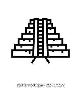 prasat thom line icon vector. prasat thom sign. isolated contour symbol black illustration