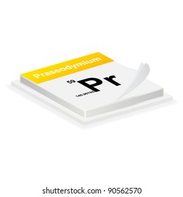 Praseodymium button