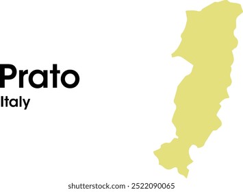 prato map itália mapa em vetores