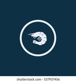 prawn icon. prawn design
