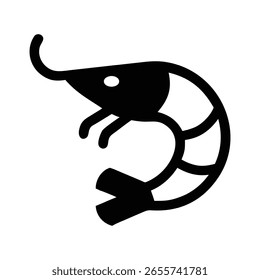 prawn logo vector art design