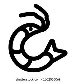 
Prawn Outline bold Vector Icon which can be easily modified or Edited
