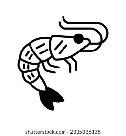 Prawn Vector icon which can easily modify or edit


