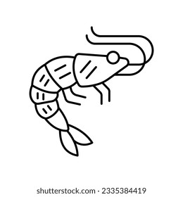 Prawn Vector icon which can easily modify or edit

