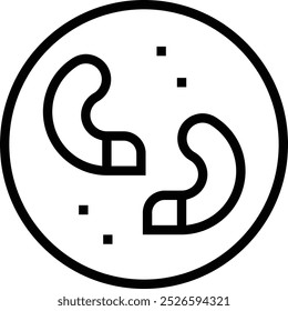 prawns icon. Thin linear style design isolated on white background