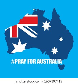 pray for australia, fire burning.