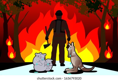 pray for australia, Forest Fire