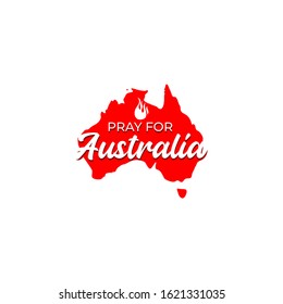 pray for australia logo illustration