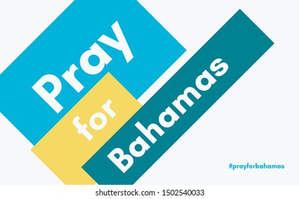 Pray For Bahamas Hurricane Dorian Vector Message