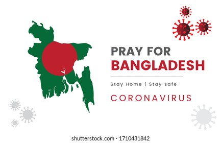 Pray for Bangladesh vector abstract 