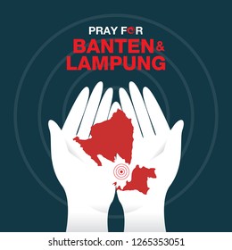 Pray for Banten and Lampung, the symbol of humanity and solidarity for tsunami victims in Banten and Lampung Indonesia