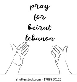 pray for Beirut Lebanon
Continuous line Woman praying for the country Beirut Lebanon
Carefree simple line hand drawn vector illustration