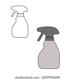 pray bottle with classic design, perfect for barbershop themes, grooming tools, and hair styling visuals. High-resolution image ideal for product ads and mockups.