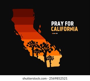 Pray for California Wildfire Relief Poster