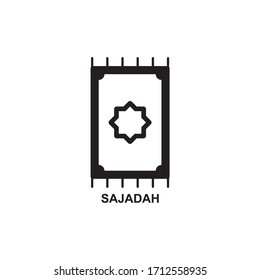 PRAY CARPET ICON , SAJADAH ICON