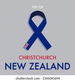 Pray for christchurch New Zealand. A support message to terror attacks victims.