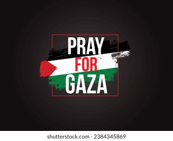 Pray for Gaza, Palestine vector illustration Background. Free Palestine flag wallpaper, flyer, banner vector illustration
