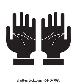 pray for god icon flat black