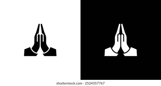 Pray icon Art design illustration