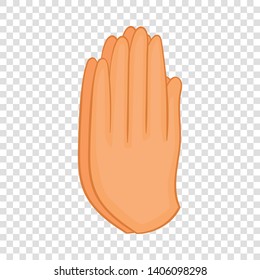 Pray icon. Cartoon illustration of pray vector icon for web