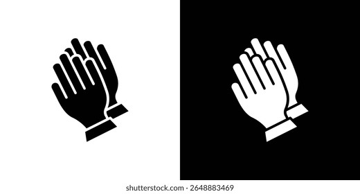 Pray icon of a flat style vector