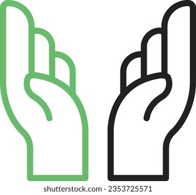 Pray Icon image. Suitable for mobile application.