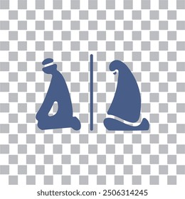 pray icon , islamic icon vector