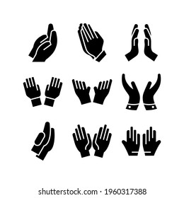pray icon or logo isolated sign symbol vector illustration - Collection of high quality black style vector icons

