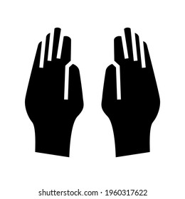 pray icon or logo isolated sign symbol vector illustration - high quality black style vector icons
