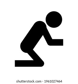 pray icon or logo isolated sign symbol vector illustration - high quality black style vector icons
