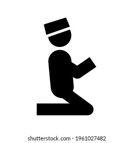 pray icon or logo isolated sign symbol vector illustration - high quality black style vector icons
