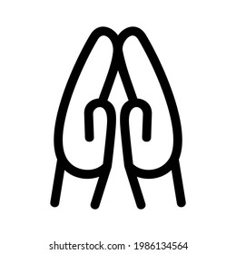 pray icon or logo isolated sign symbol vector illustration - high quality black style vector icons
