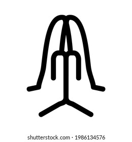 pray icon or logo isolated sign symbol vector illustration - high quality black style vector icons
