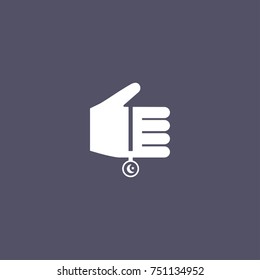pray icon. muslim sign