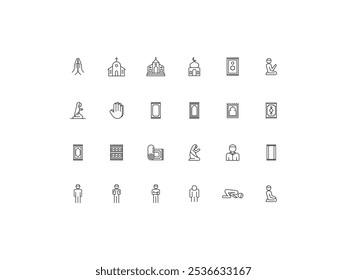 Symbol-Set beten, Design, Vektorgrafik