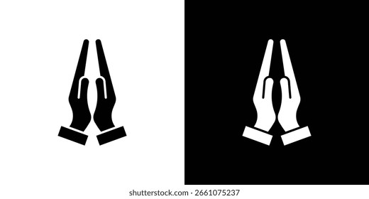 Colección de símbolo de ícono de oración. Vector plano ilustración de stock.