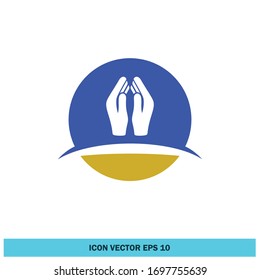 Pray icon symbol design element vector eps 10