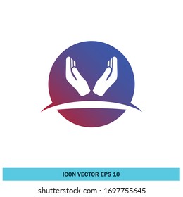 Pray icon symbol design element vector eps 10