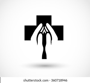 Pray Icon Vector