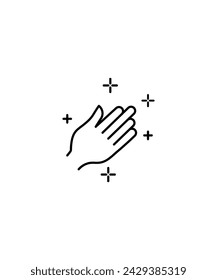 pray icon, vector best line icon.