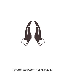 pray Icon vector sign isolated for graphic and web design. pray symbol template color editable on white background.