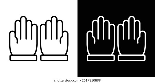 Pray icon vector for web and mobile app. Symbol isolated.