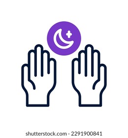 pray icon for your website design, logo, app, UI.