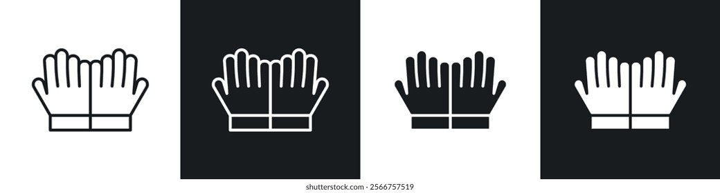Pray icons in Thin line black color. flat simple vector symbols illustration.