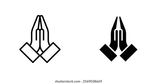 Pray icons vector graphic pack