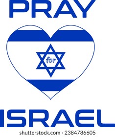 Rezar por el trasfondo del concepto de Israel, la bandera de Israel adoraba la forma de oración concepto de ilustración vectorial. Recen por la paz de Israel