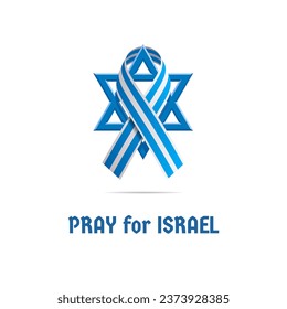 Pray for Israel. Design concept. Vector illustration