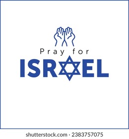 pray for Israel vector design
