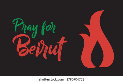 Pray for Lebanon. Pray for Beirut background. Lebanon message. Massive explosion on Beirut. Praying, mourn, humanity and peace. Pray for Lebanon concept.