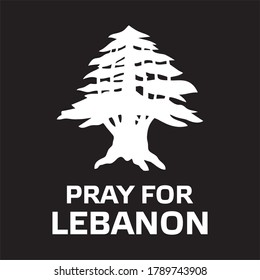 Pray for Lebanon vector design